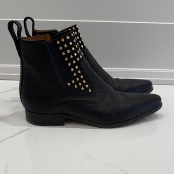 Chloe black studded ankle booties - Picture 1 of 3